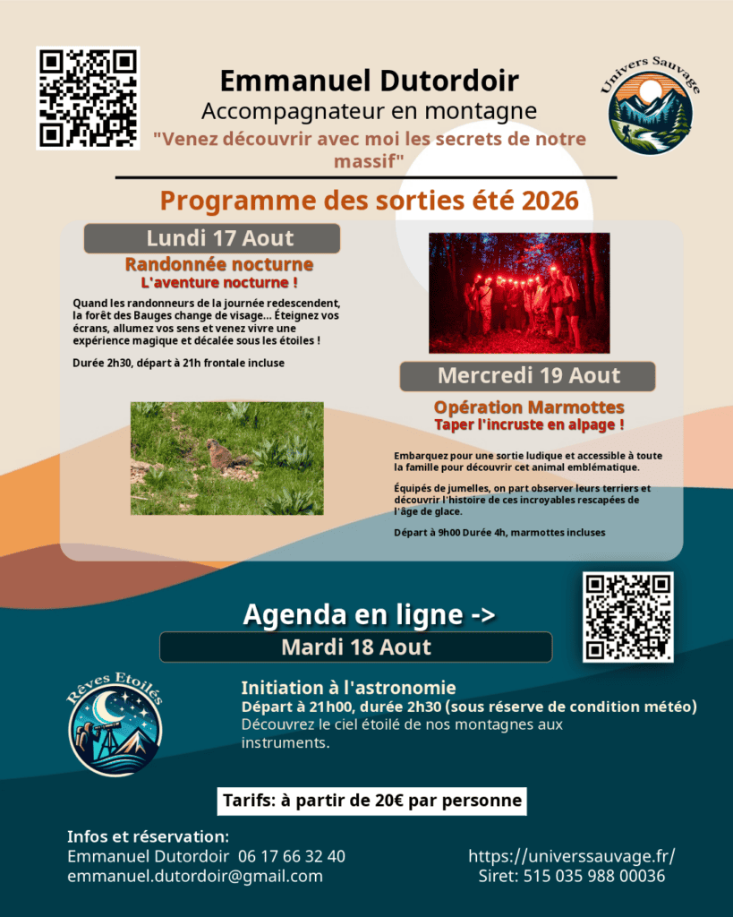 Programme sortie